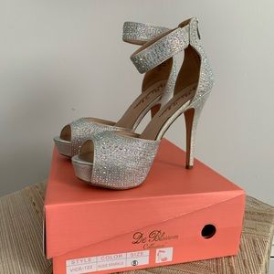 De Blossom Glitter Heels